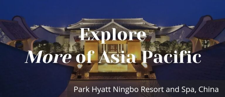 Hyatt: 20% off in the Asia Pacific region